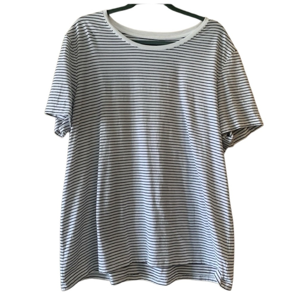Amazon Essentials Black Striped Tee XXL